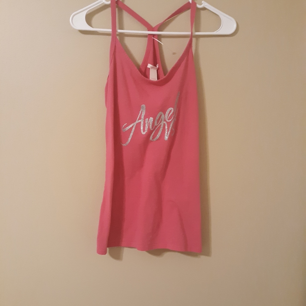 Victoria's Secret Pink Racerback Angel Tank